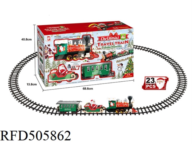 ELECTRIC LIGHTS MUSIC CHRISTMAS TREE TRACK TRAIN