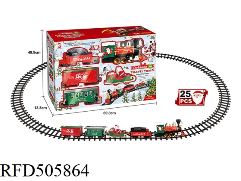 ELECTRIC LIGHTS MUSIC CHRISTMAS TREE TRACK TRAIN
