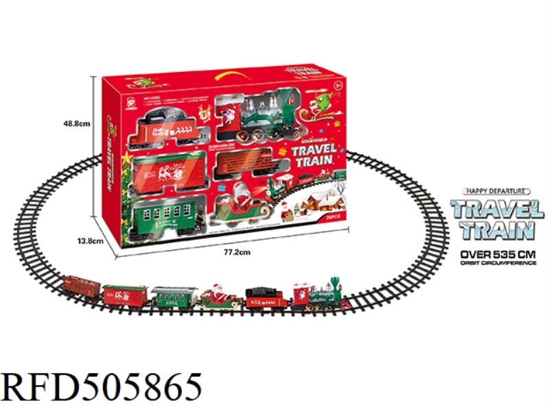 ELECTRIC LIGHTS MUSIC CHRISTMAS TREE TRACK TRAIN