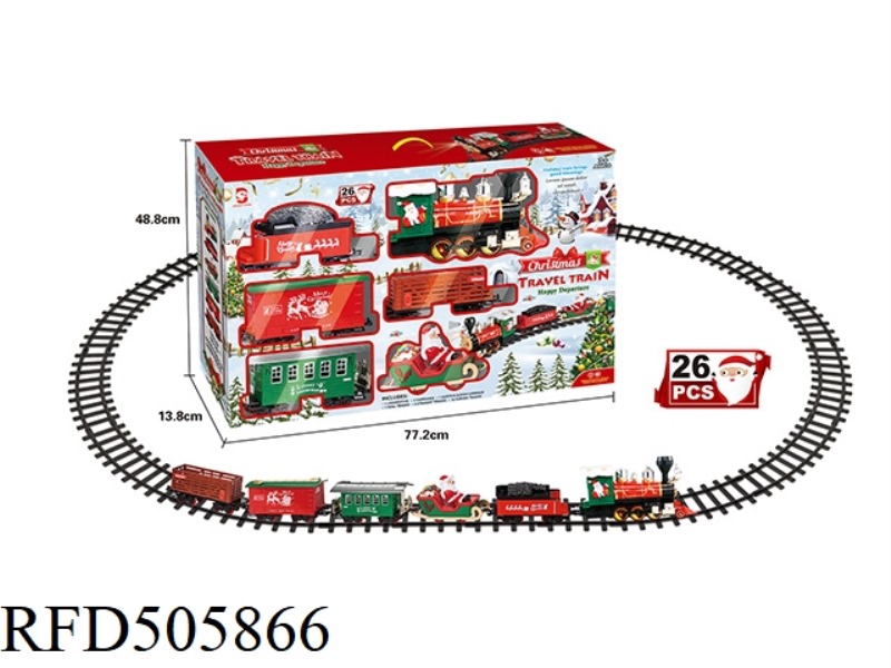 ELECTRIC LIGHTS MUSIC CHRISTMAS TREE TRACK TRAIN