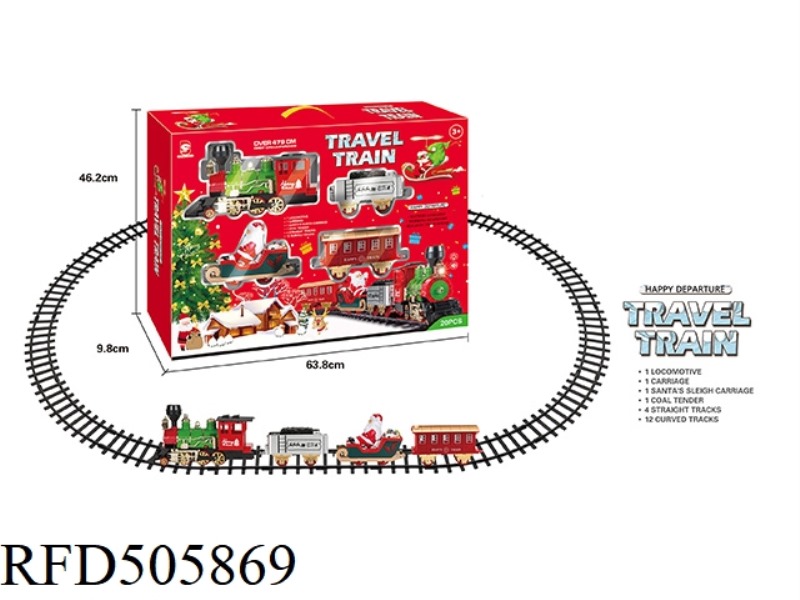 ELECTRIC LIGHTS MUSIC CHRISTMAS TREE TRACK TRAIN