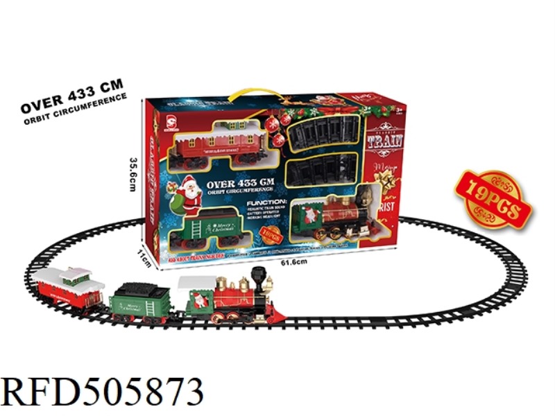 ELECTRIC LIGHTS MUSIC CHRISTMAS TREE TRACK TRAIN