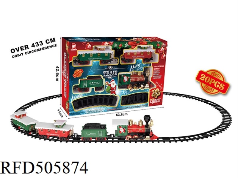 ELECTRIC LIGHTS MUSIC CHRISTMAS TREE TRACK TRAIN