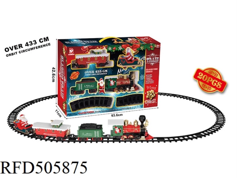 ELECTRIC LIGHTS MUSIC CHRISTMAS TREE TRACK TRAIN