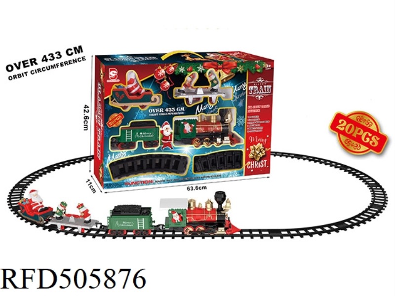 ELECTRIC LIGHTS MUSIC CHRISTMAS TREE TRACK TRAIN