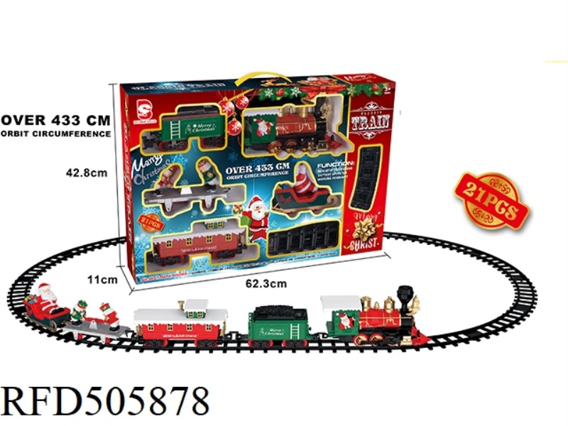 ELECTRIC LIGHTS MUSIC CHRISTMAS TREE TRACK TRAIN