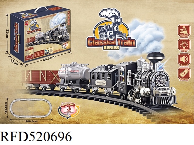 CLASSICAL PROGRAMMED STEAM-ELECTRIC RAIL TRAIN