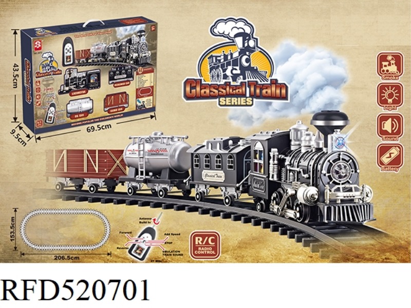 CLASSIC STEAM REMOTE CONTROL RAIL TRAIN