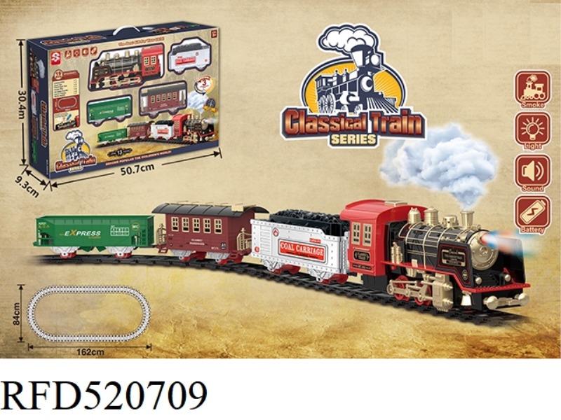 CLASSICAL PROGRAMMED STEAM-ELECTRIC RAIL TRAIN