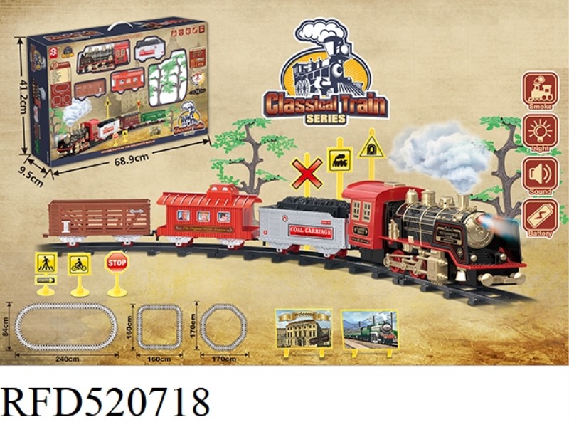 CLASSICAL PROGRAMMED STEAM-ELECTRIC RAIL TRAIN