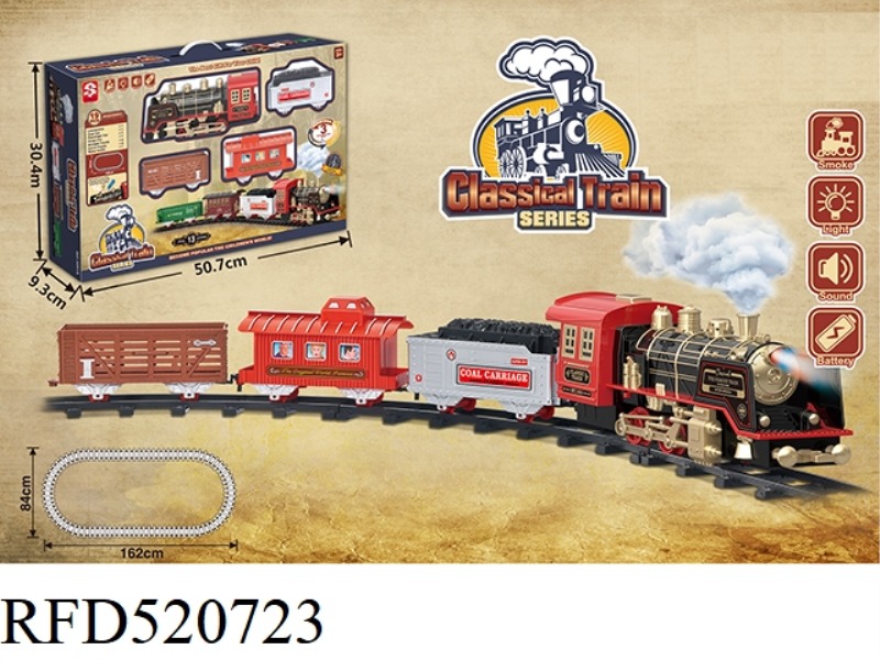 CLASSICAL PROGRAMMED STEAM-ELECTRIC RAIL TRAIN
