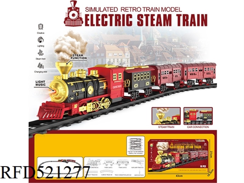 CLASSIC STEAM-ELECTRIC RAIL TRAIN
