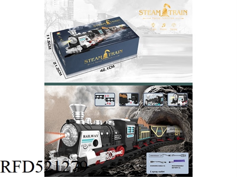 CLASSIC STEAM CHARGING RAIL TRAIN
