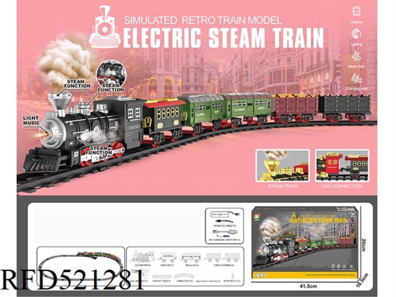 CLASSIC STEAM CHARGING RAIL TRAIN