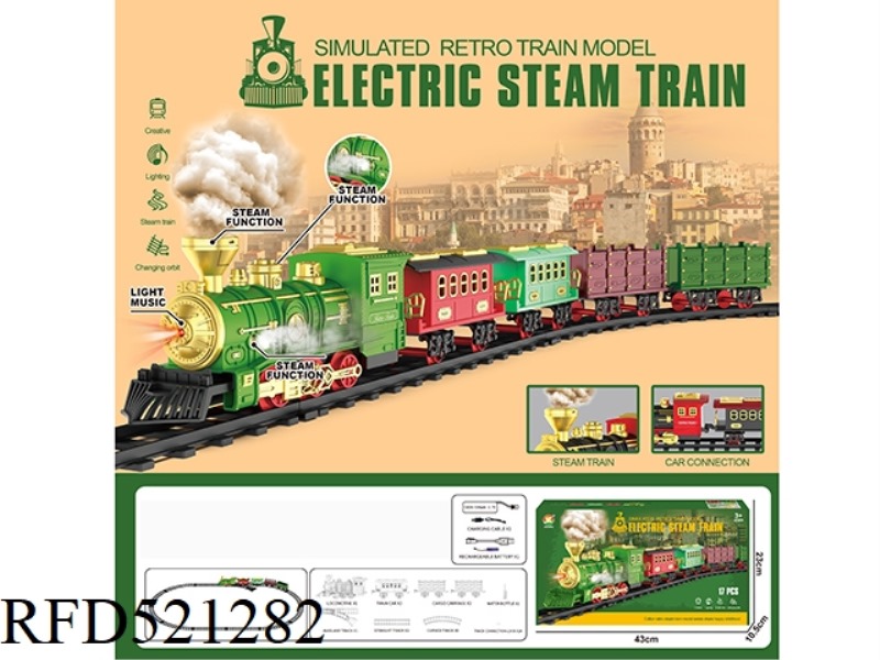 CLASSIC STEAM CHARGING RAIL TRAIN