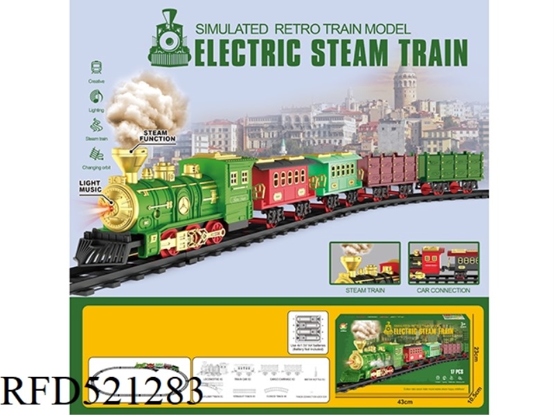 CLASSIC STEAM-ELECTRIC RAIL TRAIN