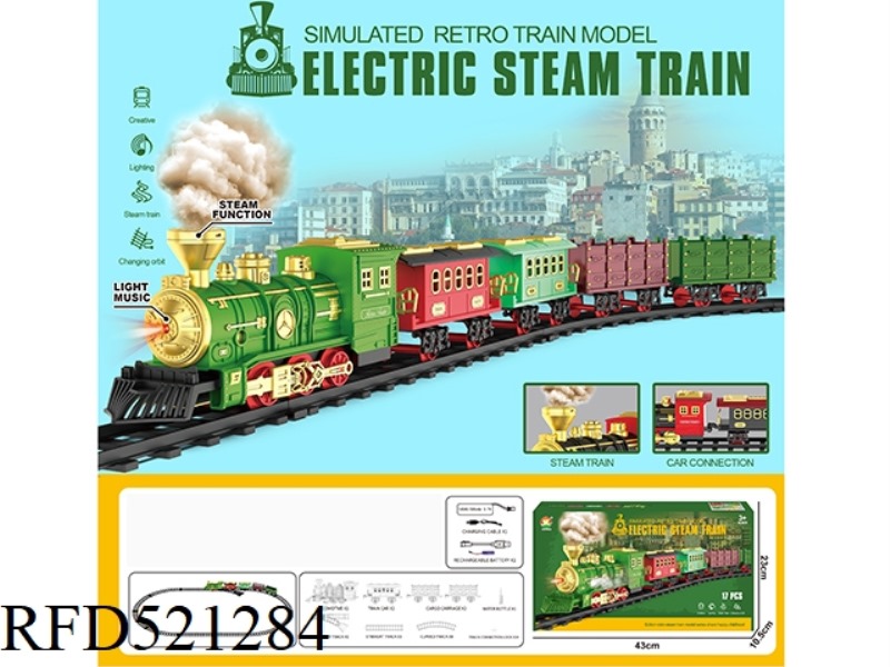 CLASSIC STEAM CHARGING RAIL TRAIN