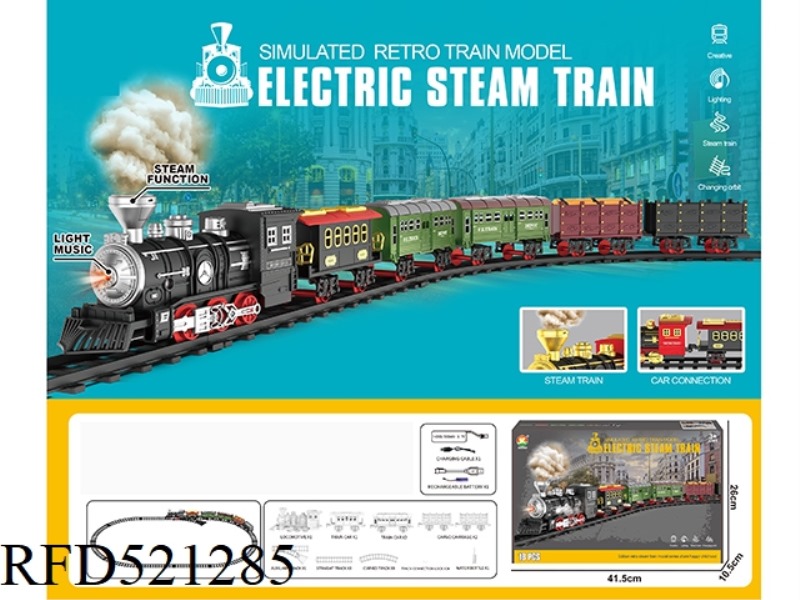 CLASSIC STEAM CHARGING RAIL TRAIN