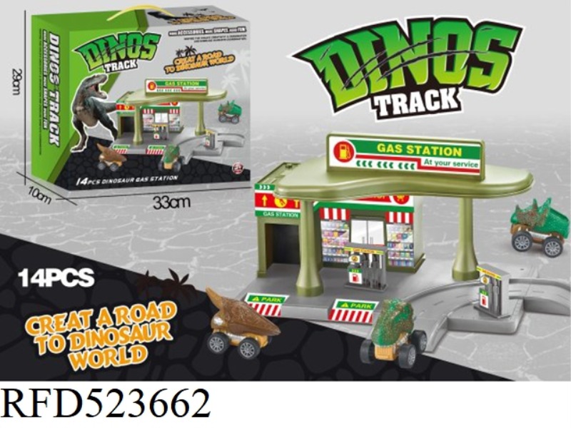 DINOSAUR CAR TRACK PARKING LOT