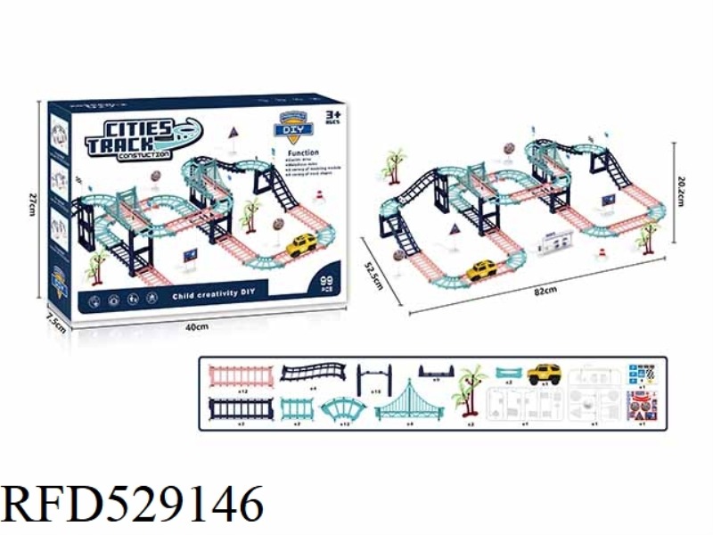 ELECTRIC RAIL CAR 99PCS