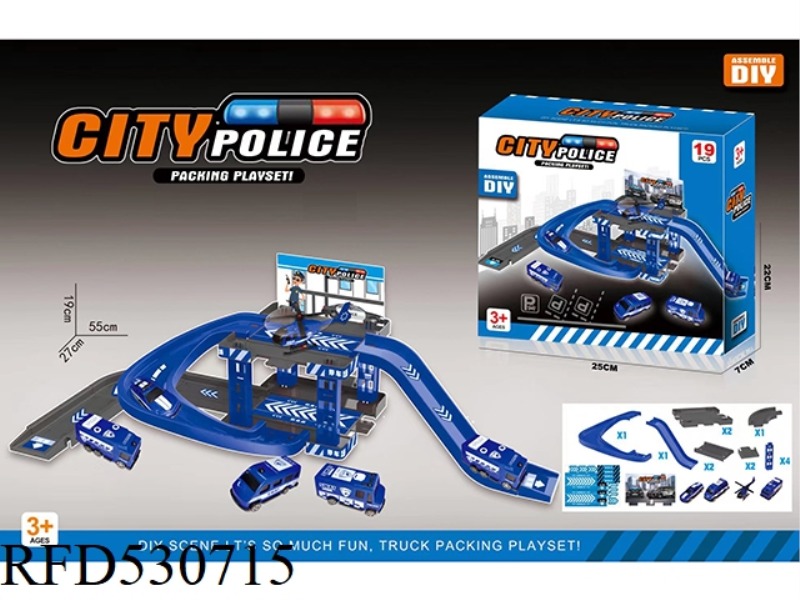 SPLICE DIY POLICE CAR PARK 19PCS4 ONLY CAR (TAXI)