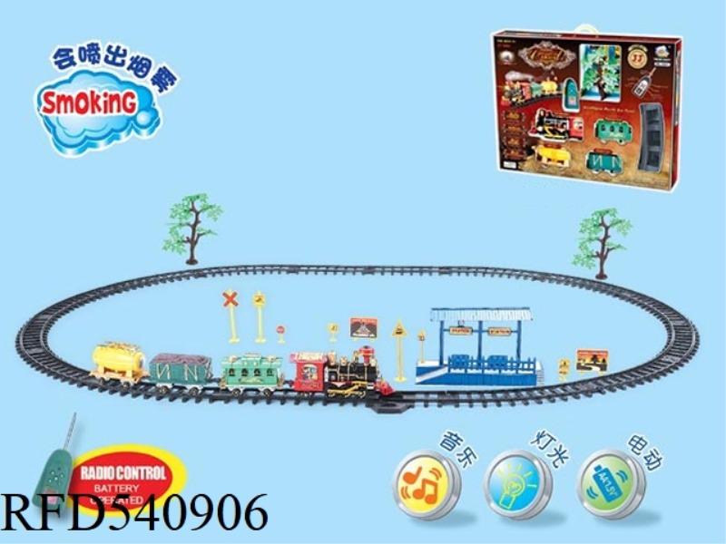 (REMOTE CONTROL TRACK) DELUXE CLASSICAL SMOKING LIGHT MUSIC TRAIN [WITH ACCESSORIES]