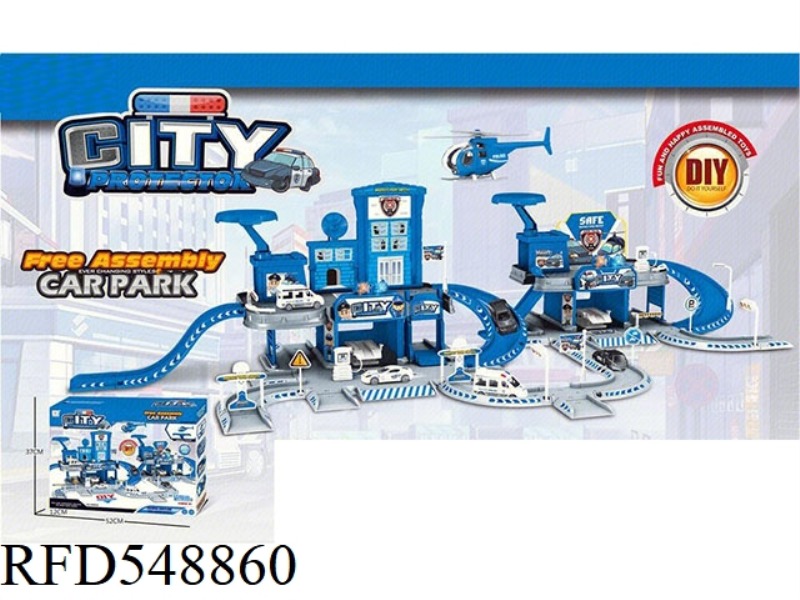 DIY POLICE ASSEMBLED PARKING LOT