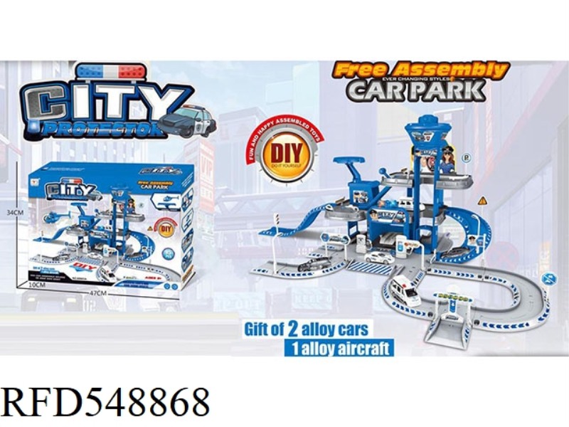 DIY POLICE ASSEMBLED PARKING LOT