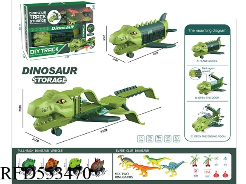 THE DINOSAUR TRACK ACCOMMODATES THE PLANE