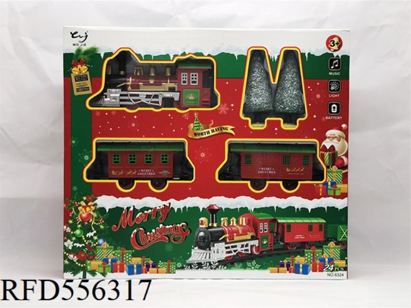 LIGHTS, TRAIN SOUNDS CHRISTMAS RAIL TRAIN