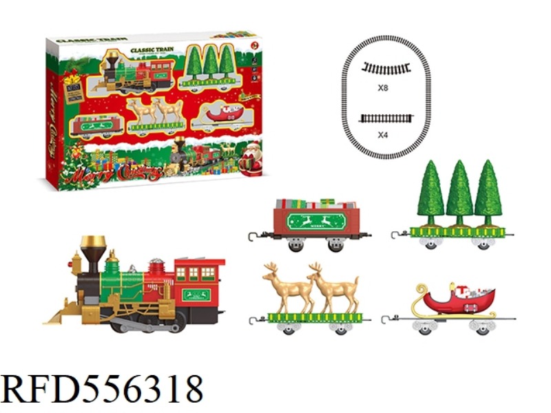 SMOKE LIGHTS MUSIC CHRISTMAS TRAIN