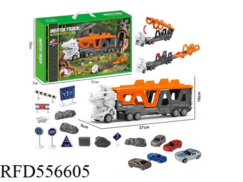 TRICERATOPS URBAN CAR EJECTION TRACK SET