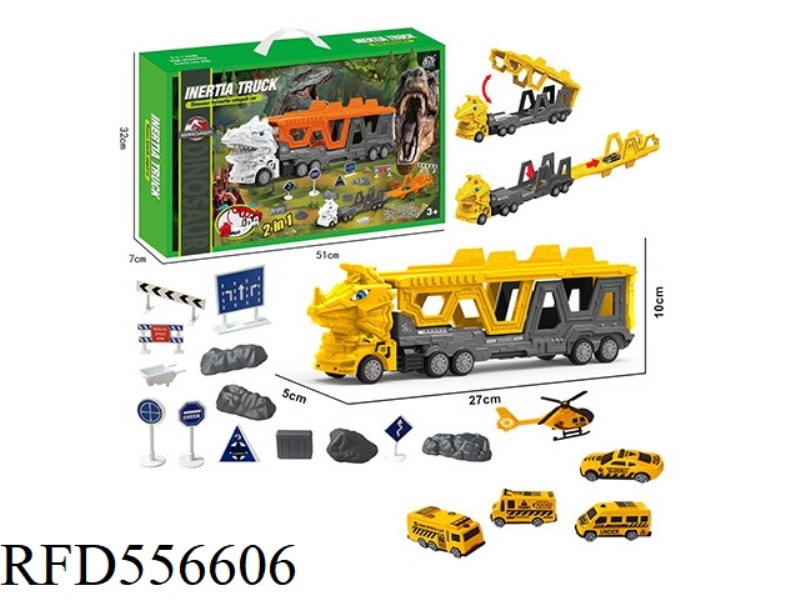 TRICERATOPS ENGINEERING VEHICLE EJECTION TRACK SET