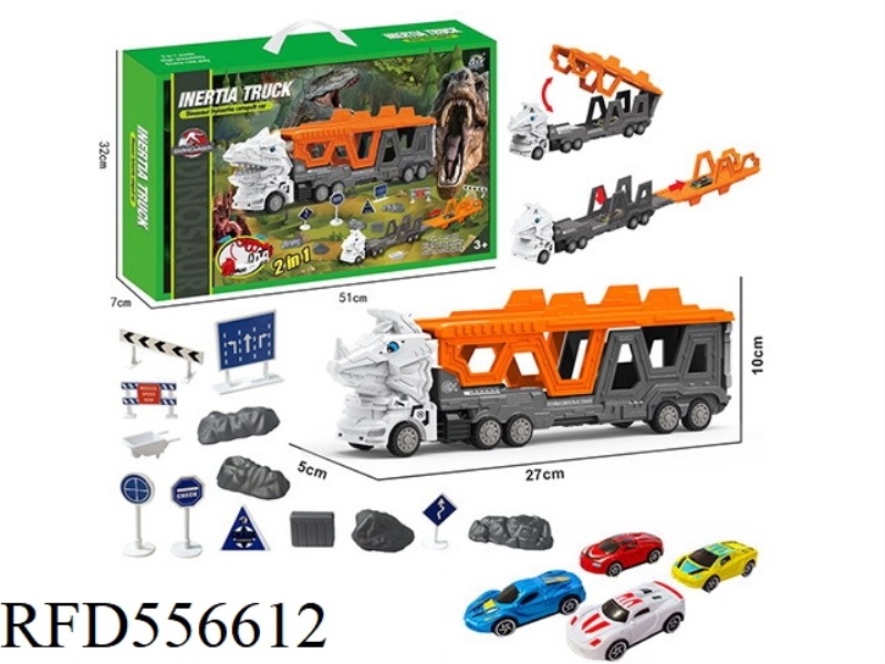 TRICERATOPS URBAN CAR EJECTION TRACK SET