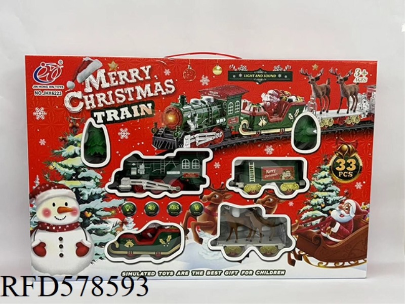 ELECTRIC LIGHT MUSIC CHRISTMAS RAIL TRAIN