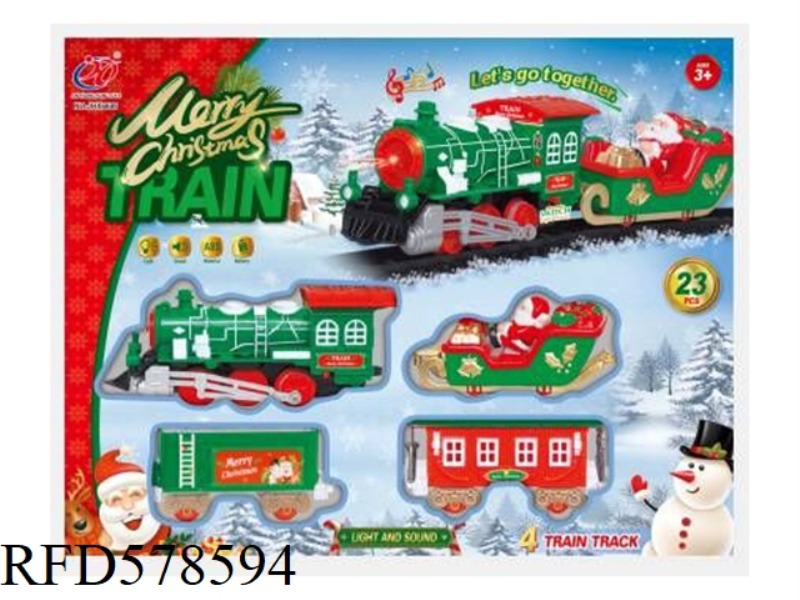 ELECTRIC LIGHT CHRISTMAS RAIL TRAIN