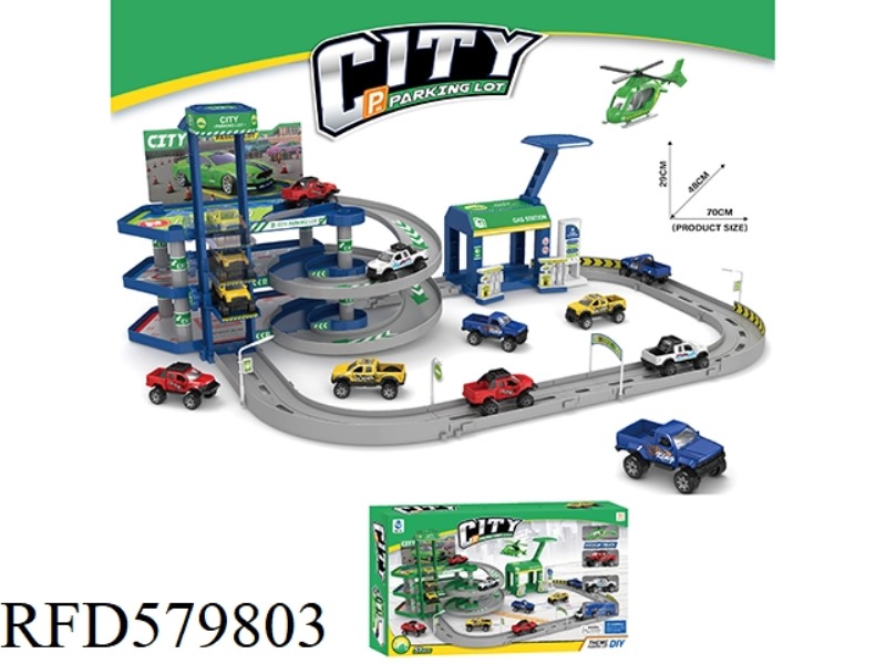 THREE-STORY URBAN COMBINATION PARKING LOT