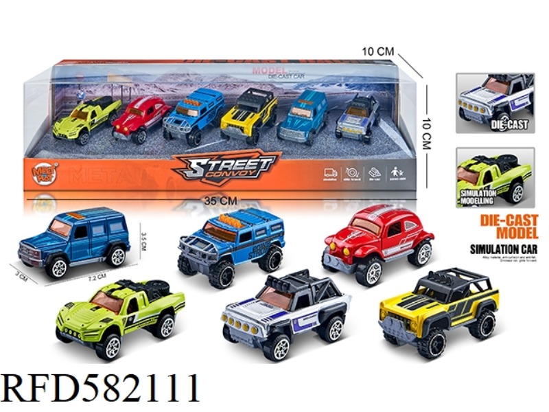 1:64 SLIDING ALLOY CROSS COUNTRY 6 ZHUANG