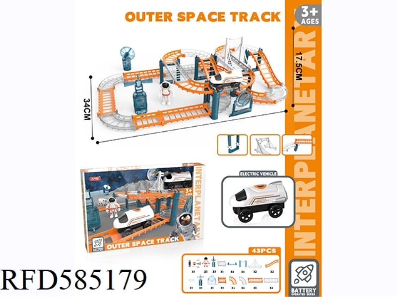 SPACE ELECTRIC RAIL CAR 39PCS