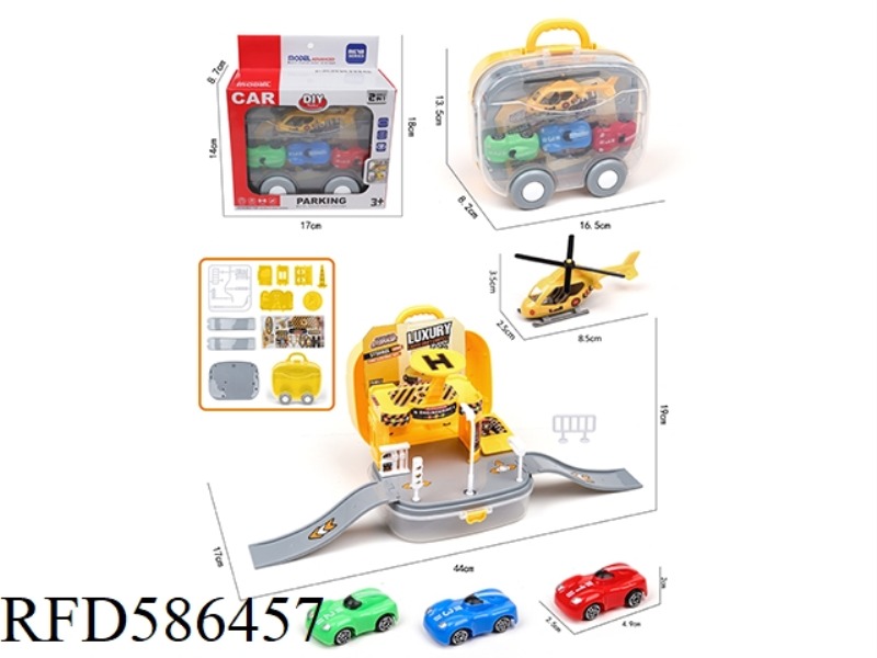 PARKING LOT (1AB AIRCRAFT +3 TAXI C CAR)