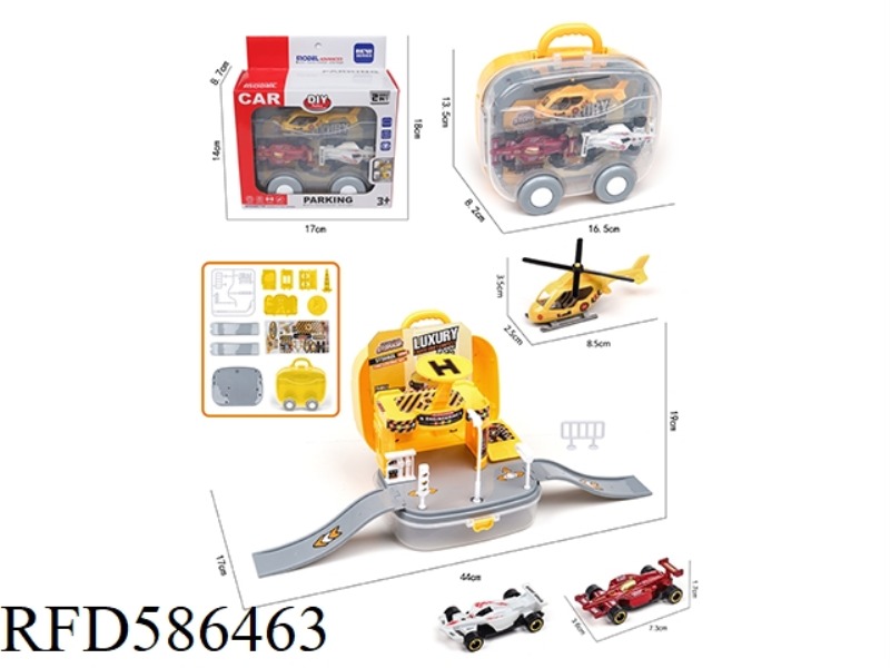 STORAGE PARKING (1AB AIRCRAFT +2 GLIDING ALLOY F1 RACE CAR)