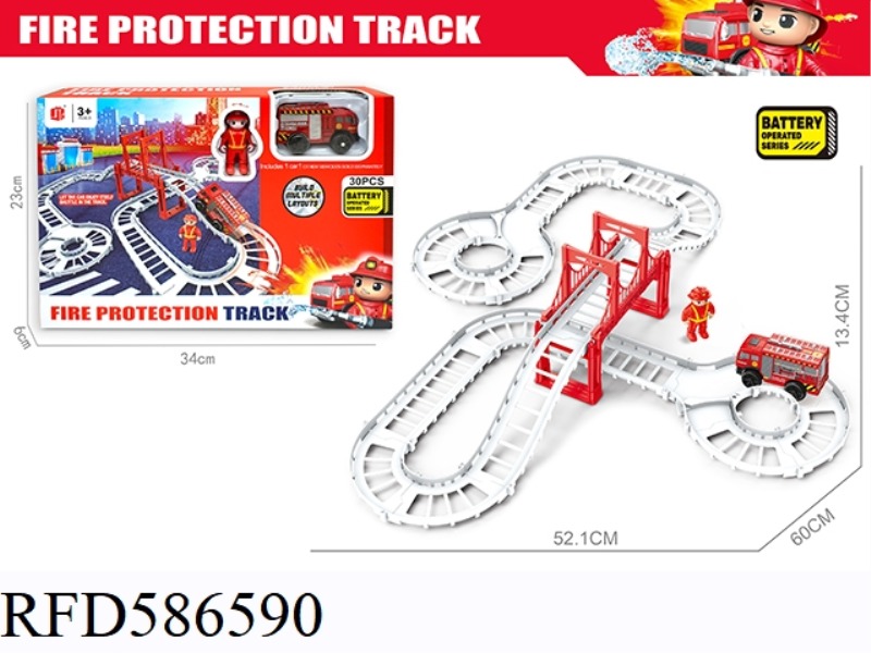 FIRE ELECTRIC RAIL CAR 30PCS