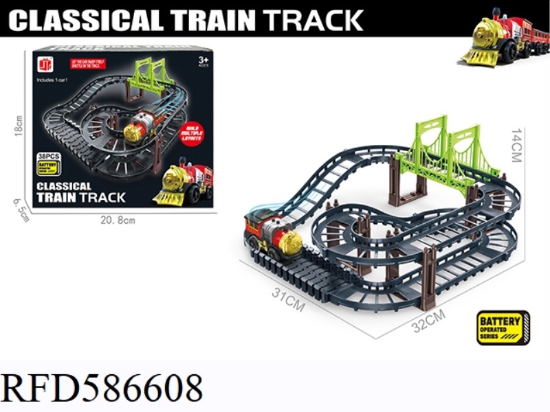 CLASSICAL ELECTRIC RAIL CAR 38PCS