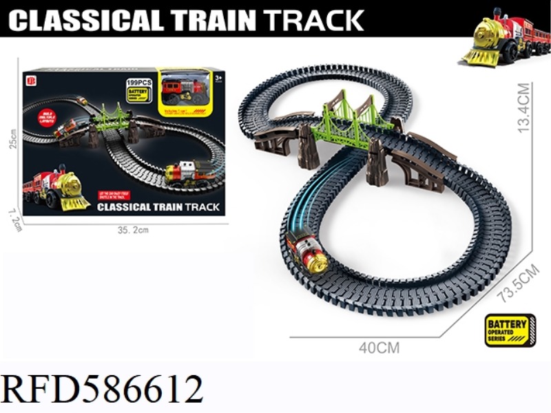 CLASSIC ELECTRIC RAIL CAR 199PCS