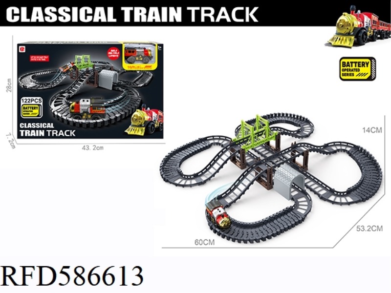 CLASSICAL ELECTRIC RAIL CAR 122PCS