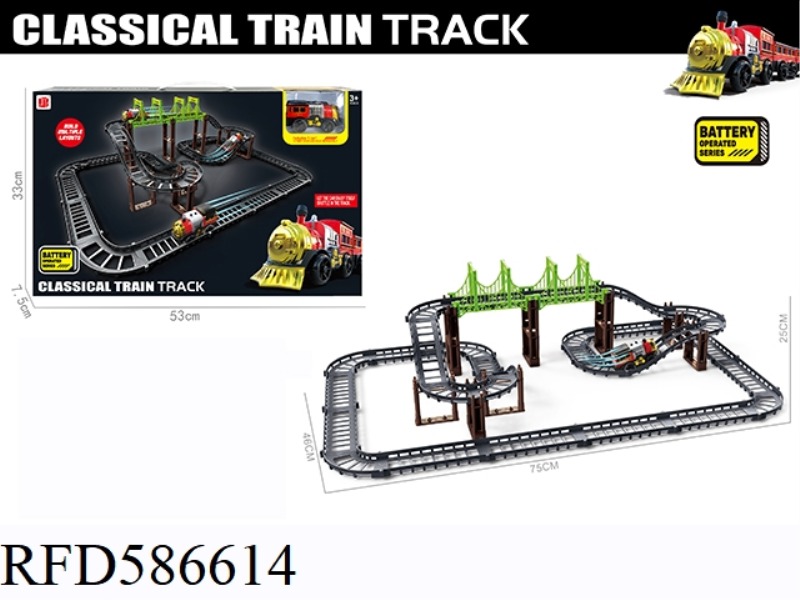 CLASSICAL ELECTRIC RAIL CAR 58PCS