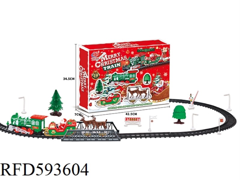 ELECTRIC LIGHTING, MUSIC, CHRISTMAS TRACK TRAIN