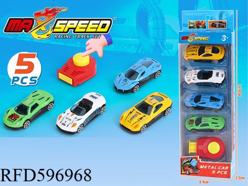 EJECTION ALLOY CAR 5PCS