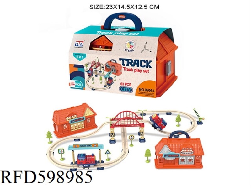 CONVENIENCE STORE STORAGE BOX ELECTRIC TRAIN TRACKS