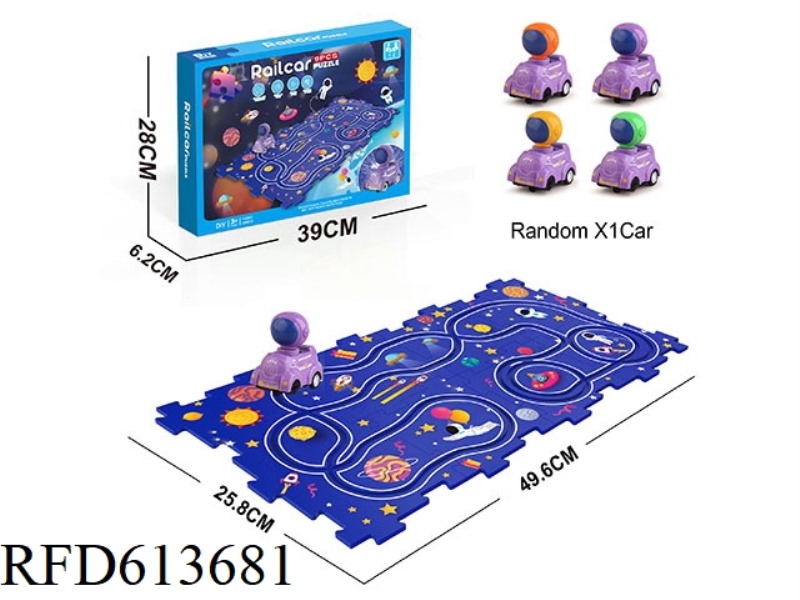 ELECTRIC SPACE PUZZLE RAIL CAR